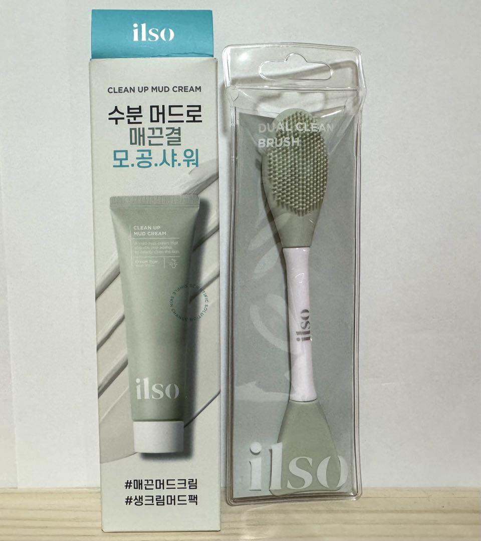 ilso クリーンクレイクリーム100ｇ+デュアルクリーンブラシ