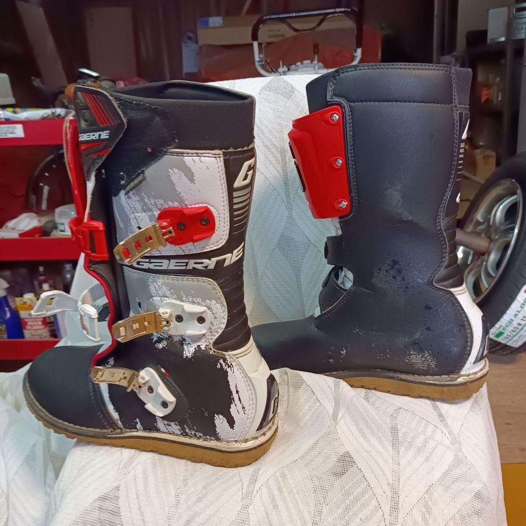 Gaerne G-ONE バイクブーツ 黒/赤27cm ＼今ならP10倍／ ガエルネ Gaerne バイクブーツ 革ブーツ G