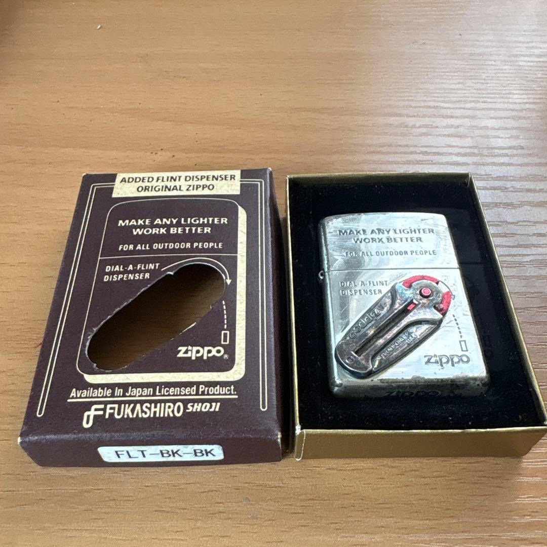 【中古】Zippo Dial-A-Flint Dispenser シルバー