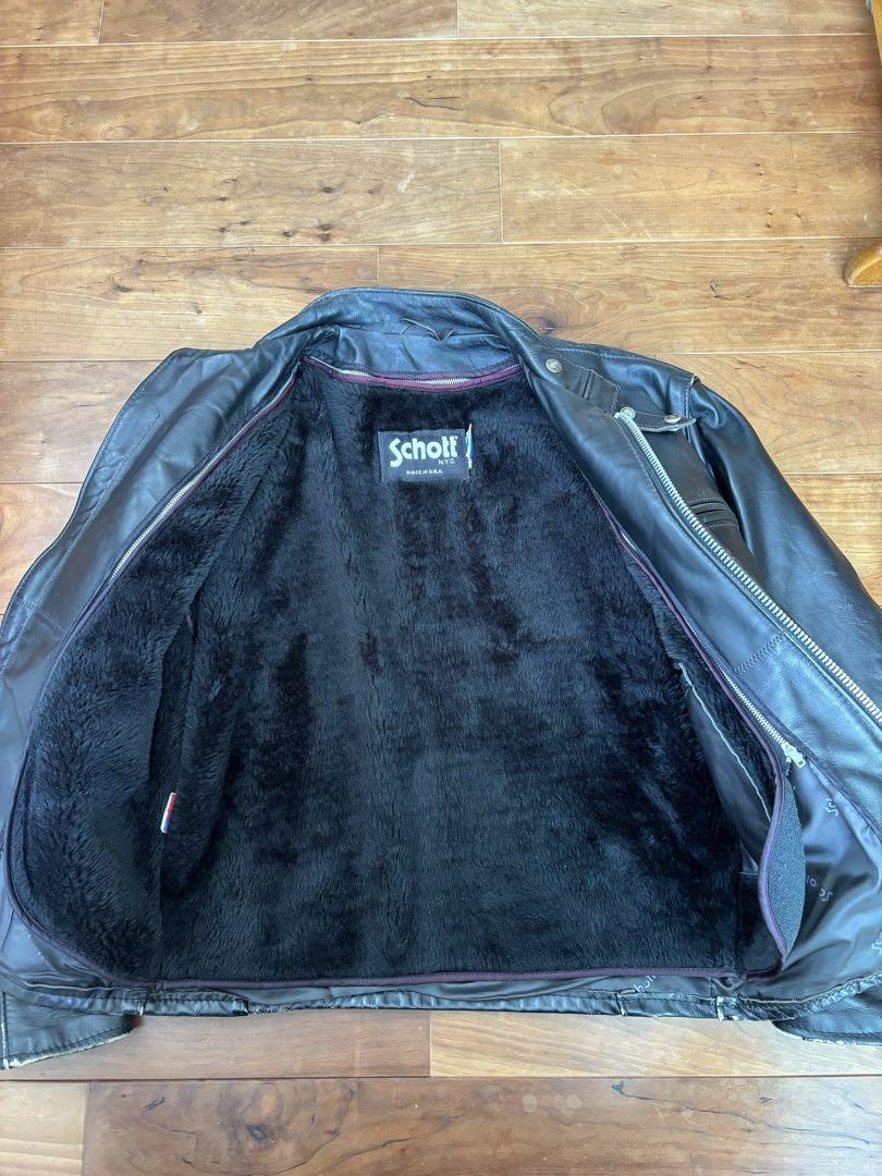 schott シングルライダースジャケット