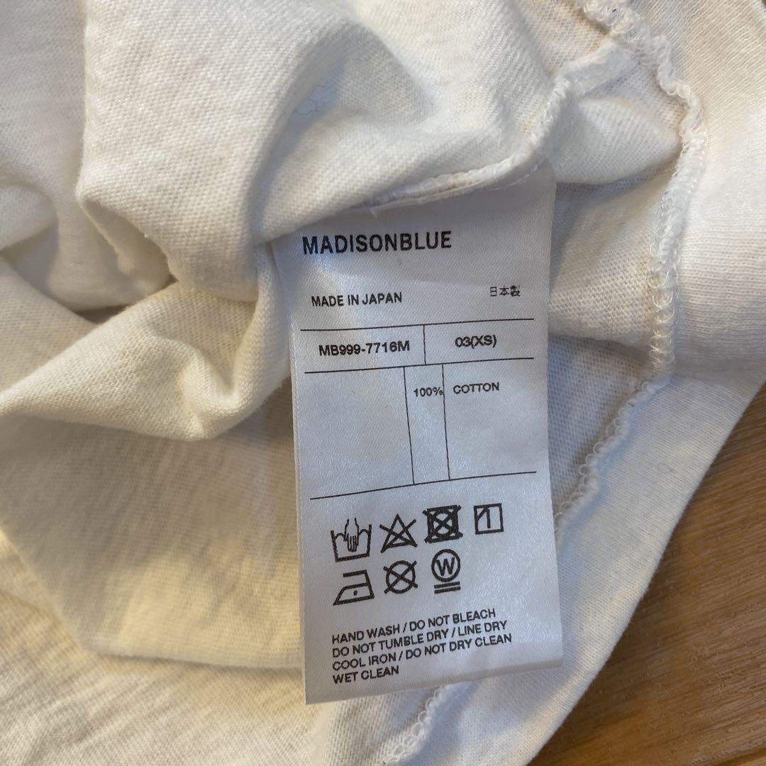 希少03 MADISONBLUE Hello Crew Neck Tee
