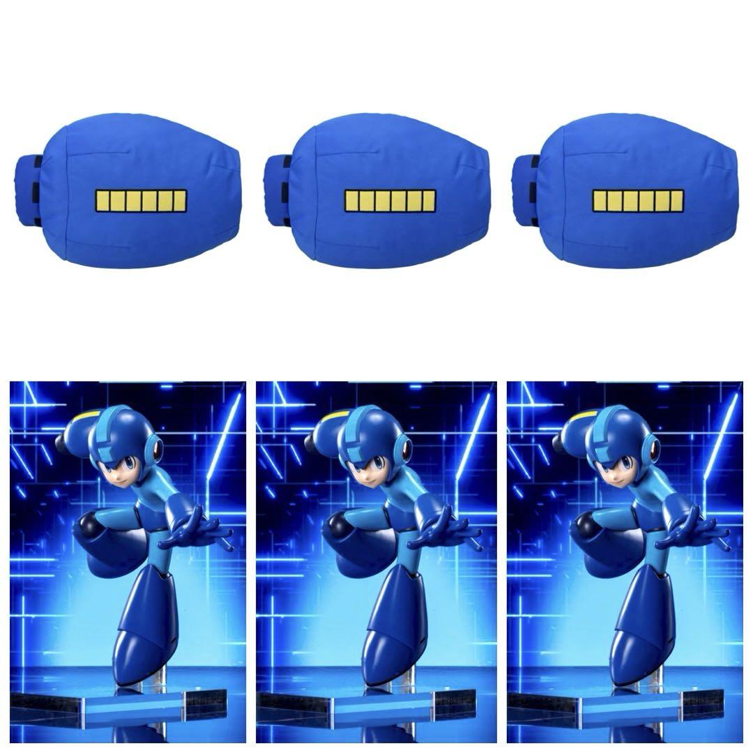 【匿名発送‼️6点❗️ロックマン】ロックバスター クッション フィギュア