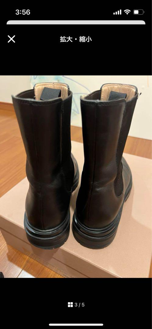 GIANVITO ROSSI チェルシー サイドゴア レザー ブーツ