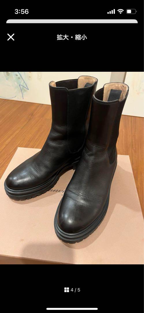 GIANVITO ROSSI チェルシー サイドゴア レザー ブーツ