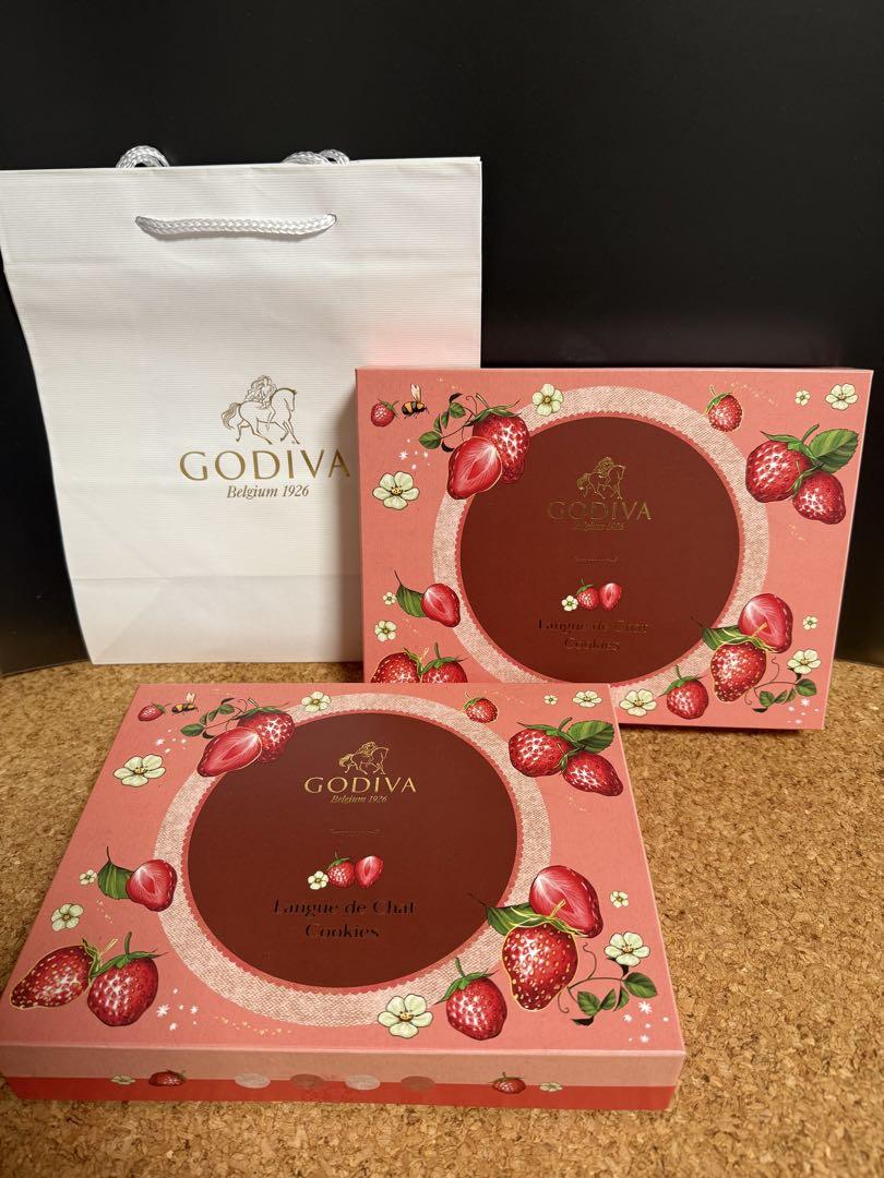 【GODIVA】あまおう苺ラングドシャクッキー（30枚入）　2箱