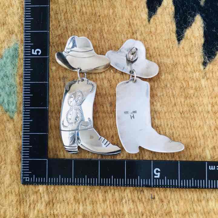 インディアンジュエリー Sterling シルバー ピアス 8QI6z-m36730490373 ナバホ ウエスタン 再入荷定番