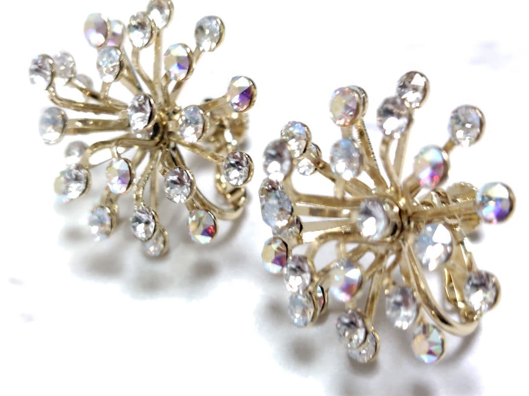 MAKI NUMOTO　花火　イヤリング　スワロフスキー　アクセサリー