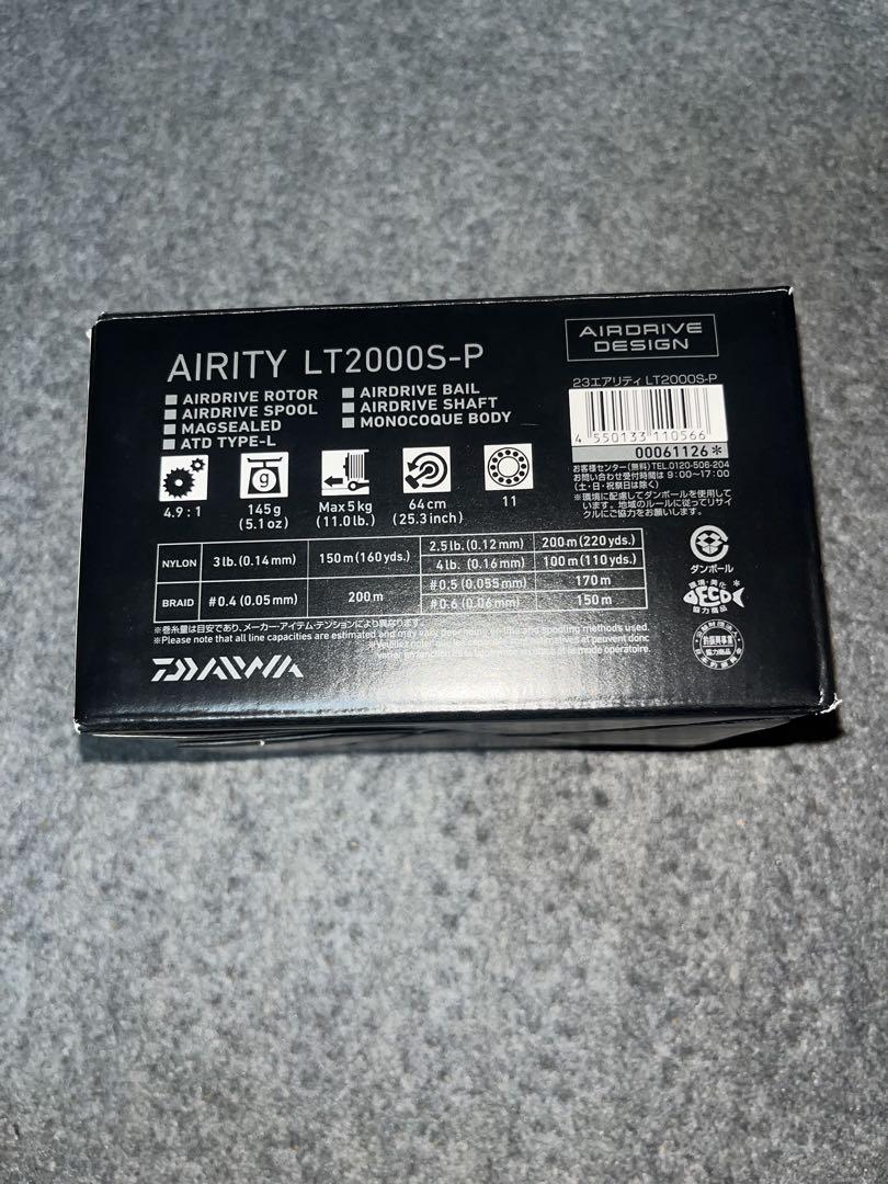 ダイワ スピニングリール 23AIRITY(エアリティ )LT2000S-P