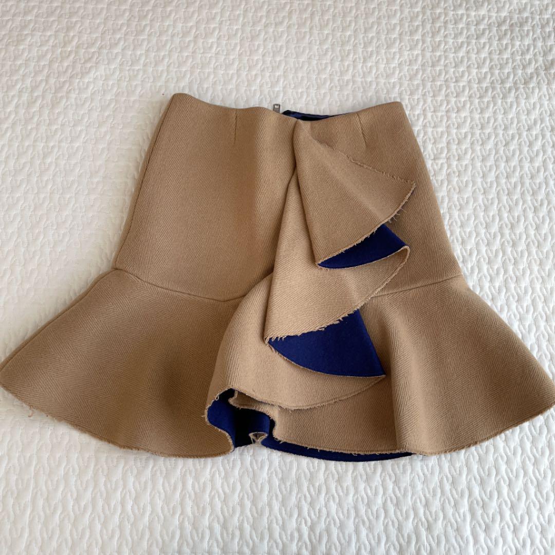 sacai ウールフレアスカート