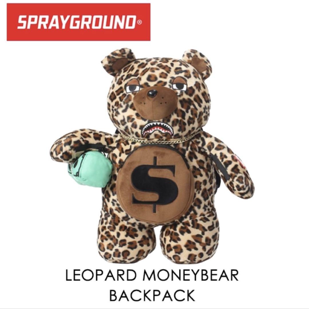 本国USより先取り25FW SPRAYGROUND レオパードベアバックパック