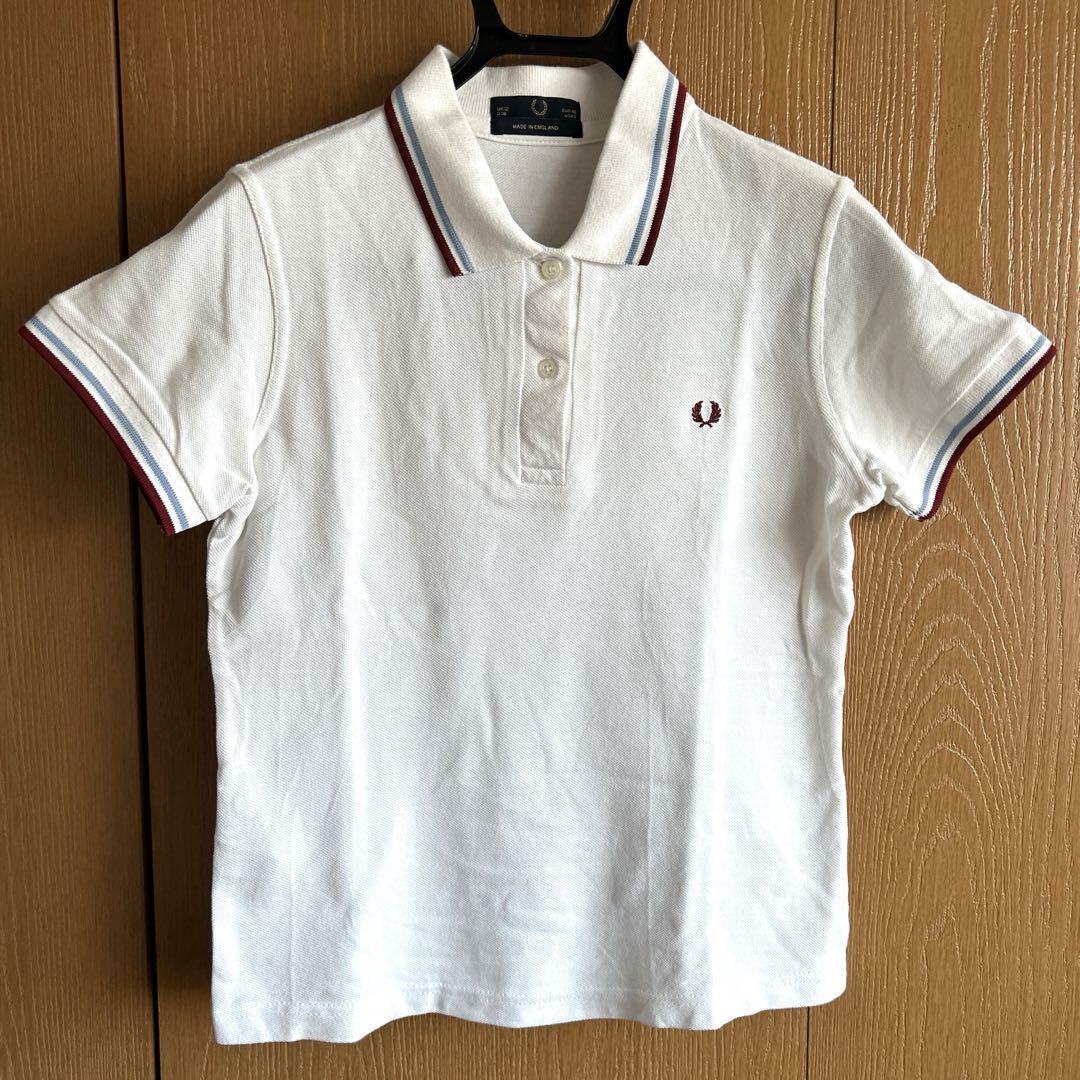 FREDPERRY フレッドペリー　鹿の子ポロシャツ　白
