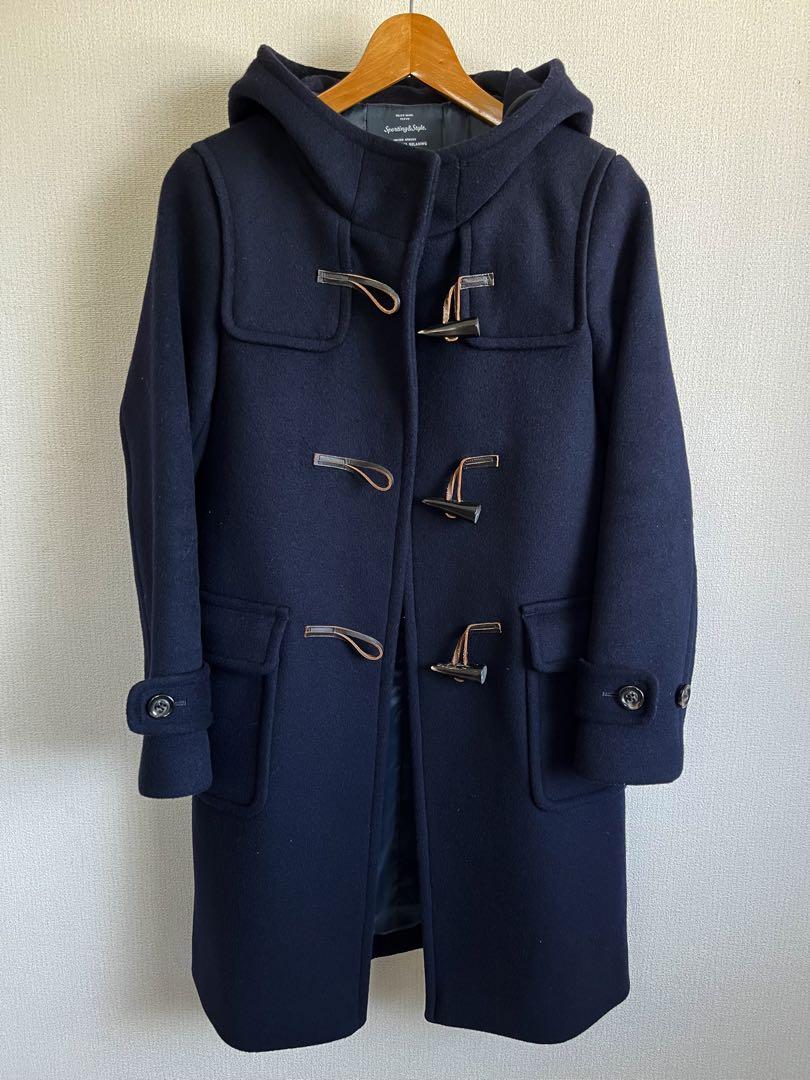 green label relaxing ダッフルコート　紺