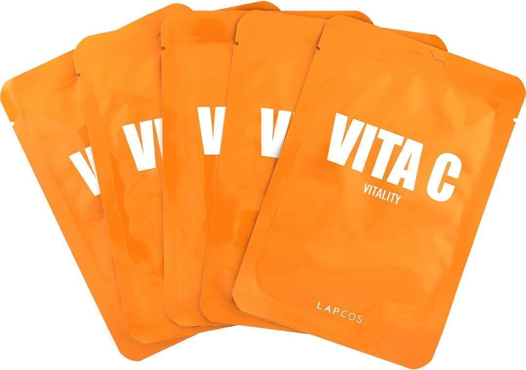 LAPCOS VITA C フェイスマスクセット 5枚入り 目のくま対策