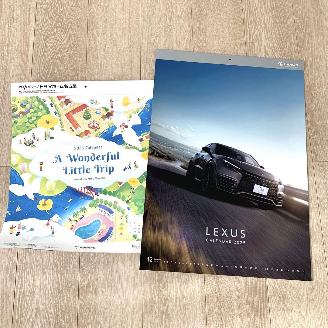 トヨタLexus 2025 壁掛けカレンダー