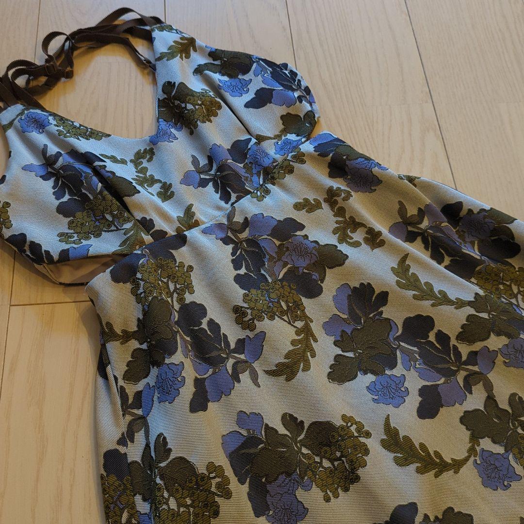正規品特価 AMERI ジャガード ロングワンピース 花柄 美品 aVfOU-m36746345711 通販新品