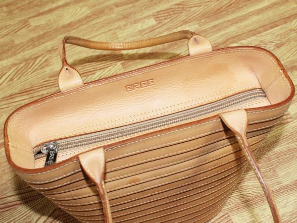 BREE レザー 肩掛け ショルダーバッグ K6x0y-m36747058470 ブリー 珍しい ヌメ革 低価国産