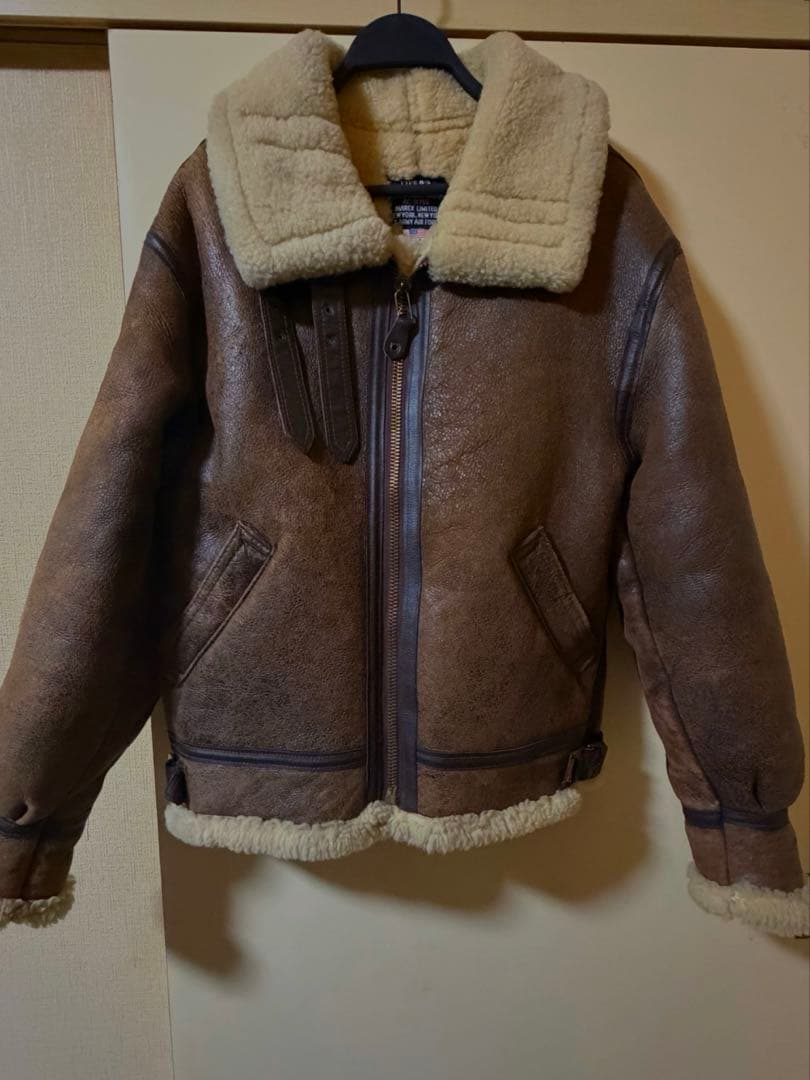 USA米国製 AVIREX ムートンジャケット B-3 定価23.7万L・AVIREX