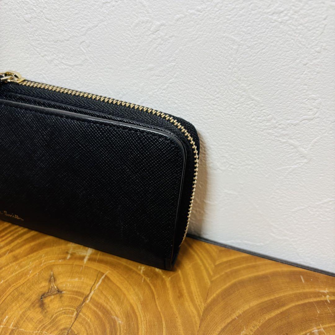 新品Paul Smith ブラック コインケース 本革 黒4連ケース　キーケース 楽天市場】Paul Smith ポールスミス小銭入れ付きL字ファスナー4
