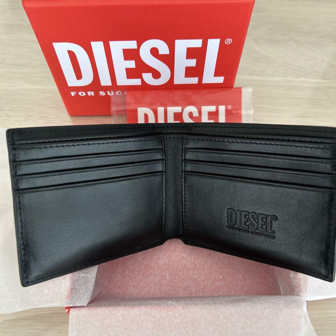 DIESEL ブラック 二つ折り財布