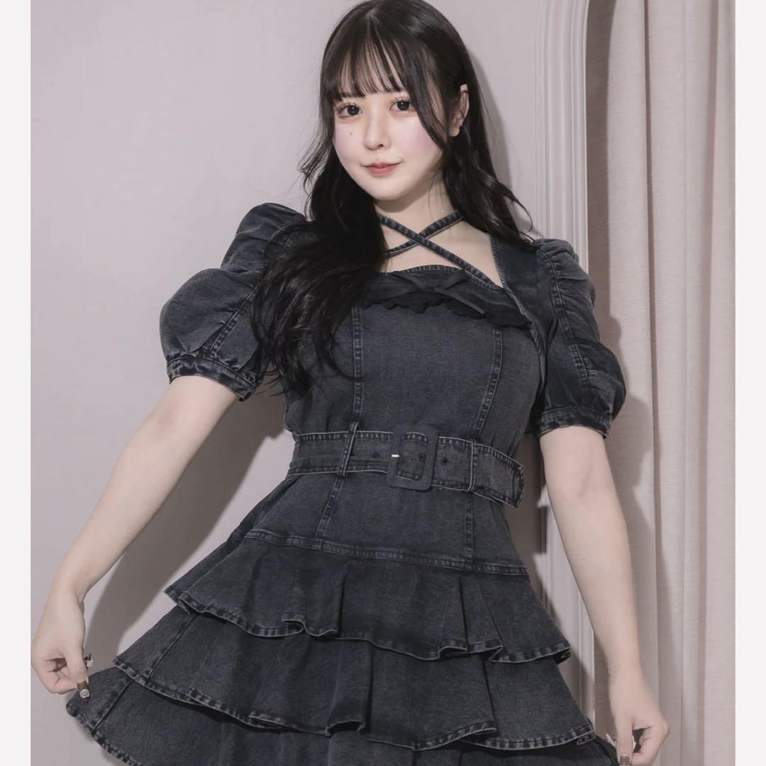 pium ティアードフリルミニワンピース