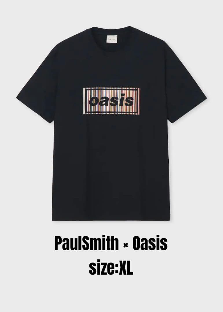 Paul Smith × Oasis シグネチャーストライプロゴ Tシャツ　XL