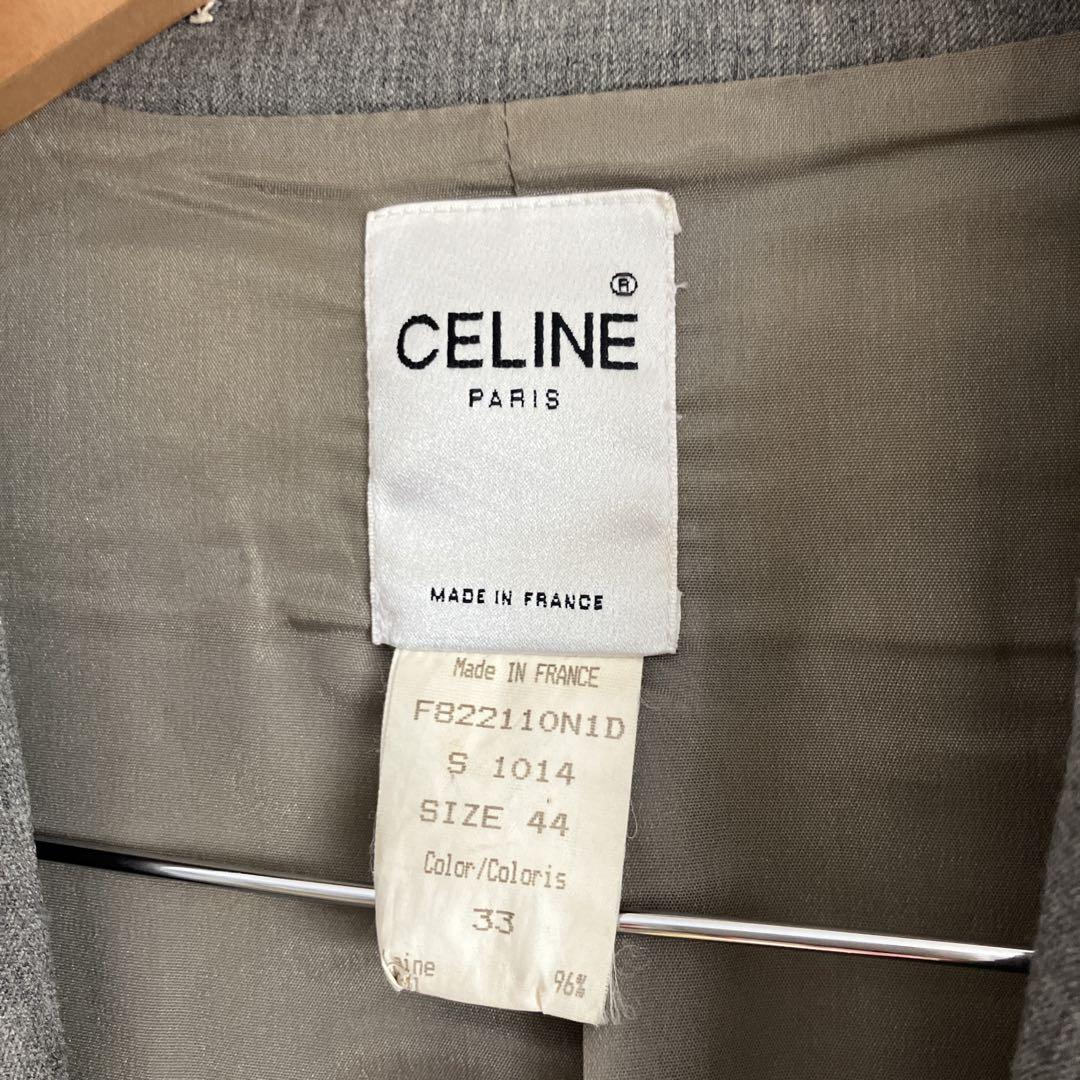 CELINE グレー テーラードジャケット サイズ44