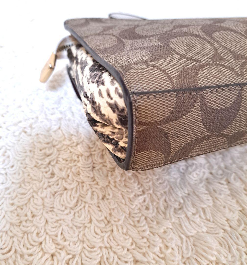 極美品コーチCOACHハンドバッグ クラッチバッグ セカンドバッグ