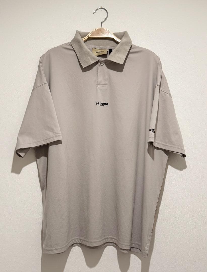 renoma golf レノマゴルフ 半袖ポロシャツ ベージュ系 L