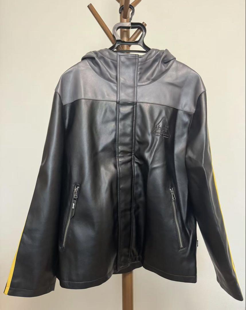 定価44000円hide Leather Line Parkaブラック/イエロー hide × glamb hide Lamb Leather Line Parka | 特集から探す