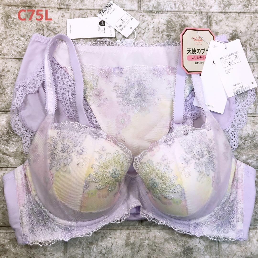 トリンプ✨レッドレーベル　E75LブラandショーツL×2 セット　ブラウン トリンプ レッドレーベルバイトリンプ0102 ブラショーツセット
