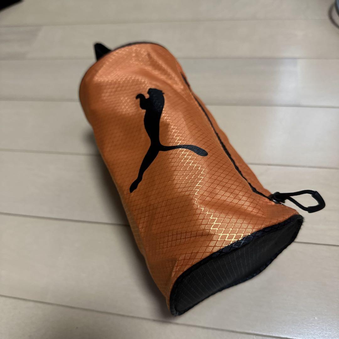 Puma オレンジ キャディバッグとバッグ、ポーチ付き