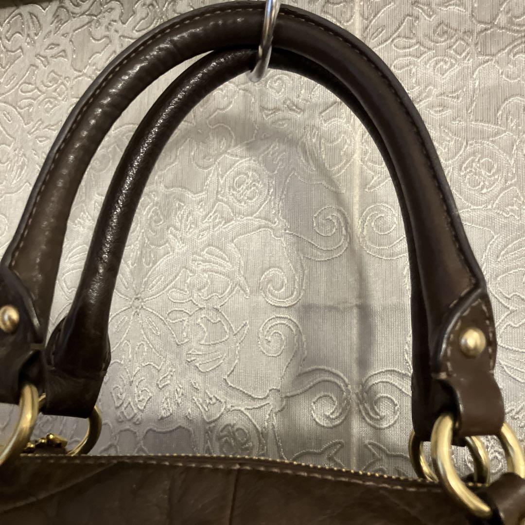 COACH レザー マディソン　ハンドバッグ　2way ブラウン