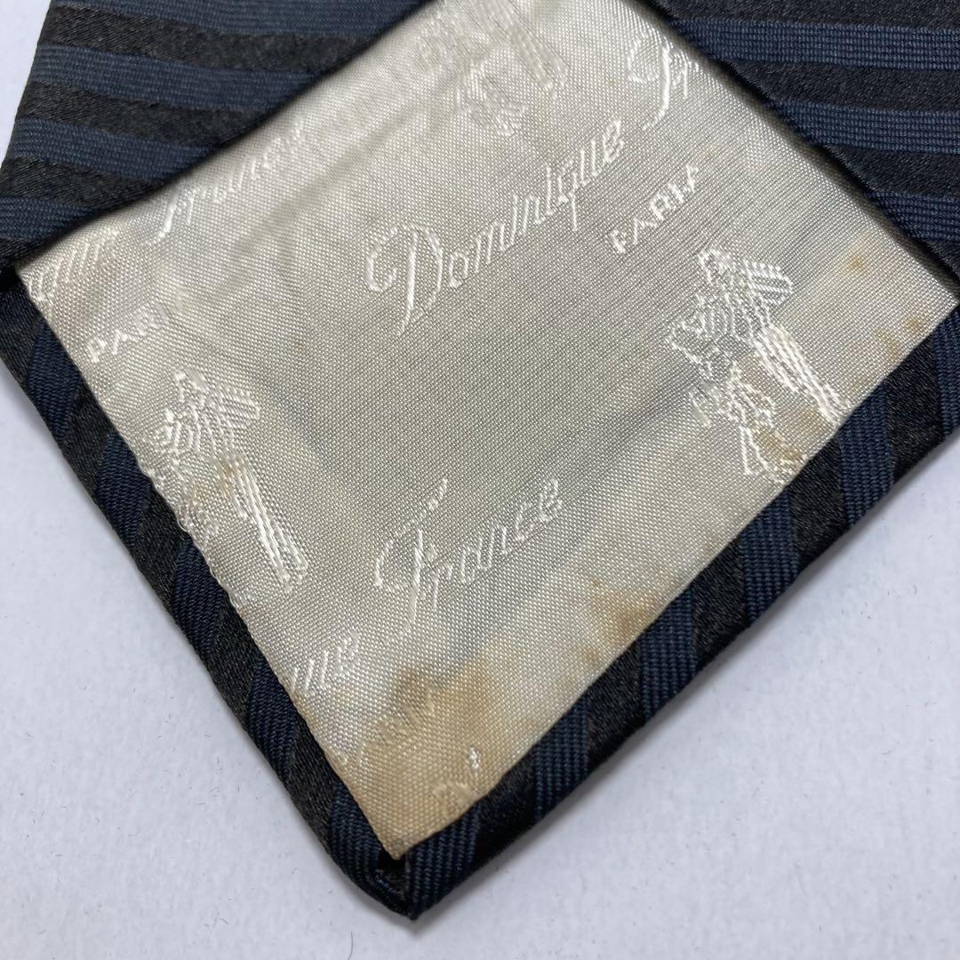 【極美品】Dominique France ストライプ グレー ワインレッド