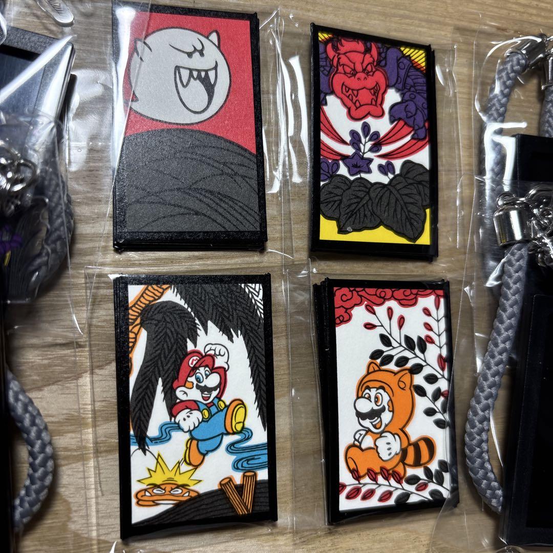 ジャックポット さん専用New キーホルダーコレクション マリオ花札黒4種セット