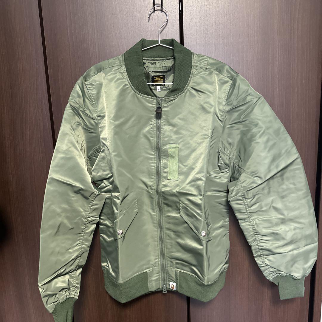 新品未使用 a bathing ape MA1型 zipアップジャケット