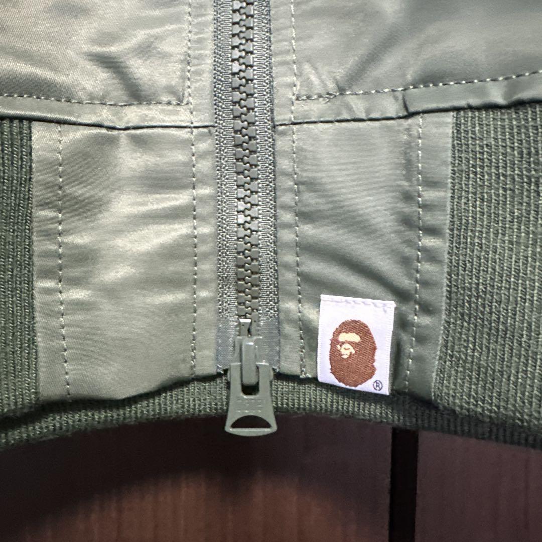 新品未使用 a bathing ape MA1型 zipアップジャケット