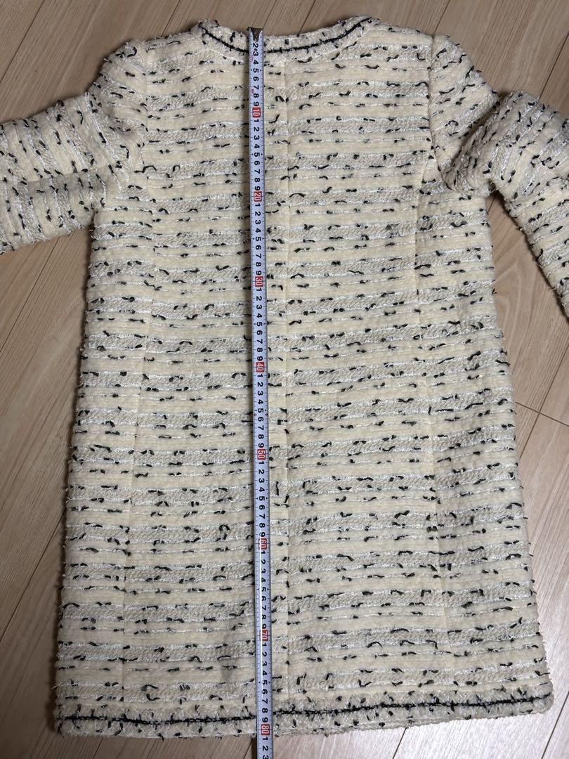 TO BE CHIC トゥービーシック ツイード ロングコート 42