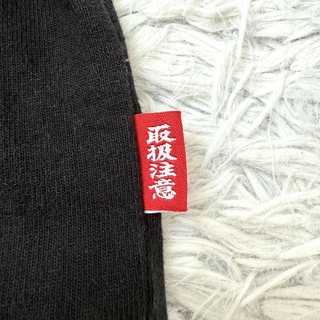 【入手困難✨】ブラックアイパッチ 取扱注意 ボックスロゴ刺繍 ロンT 黒 L