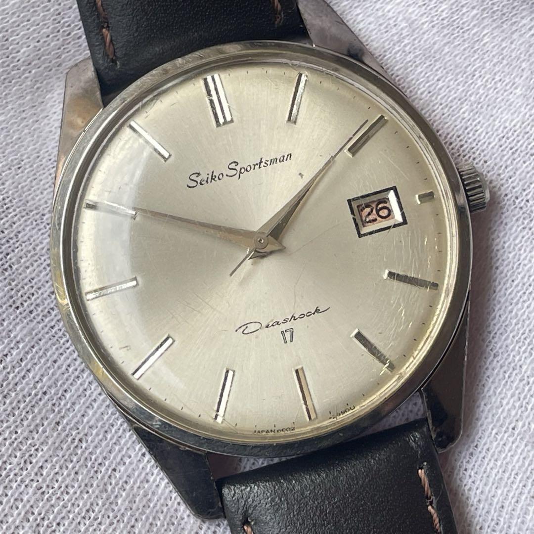 時計 SEIKO SPORTSMAN DIASHOCK 17 JEWELS