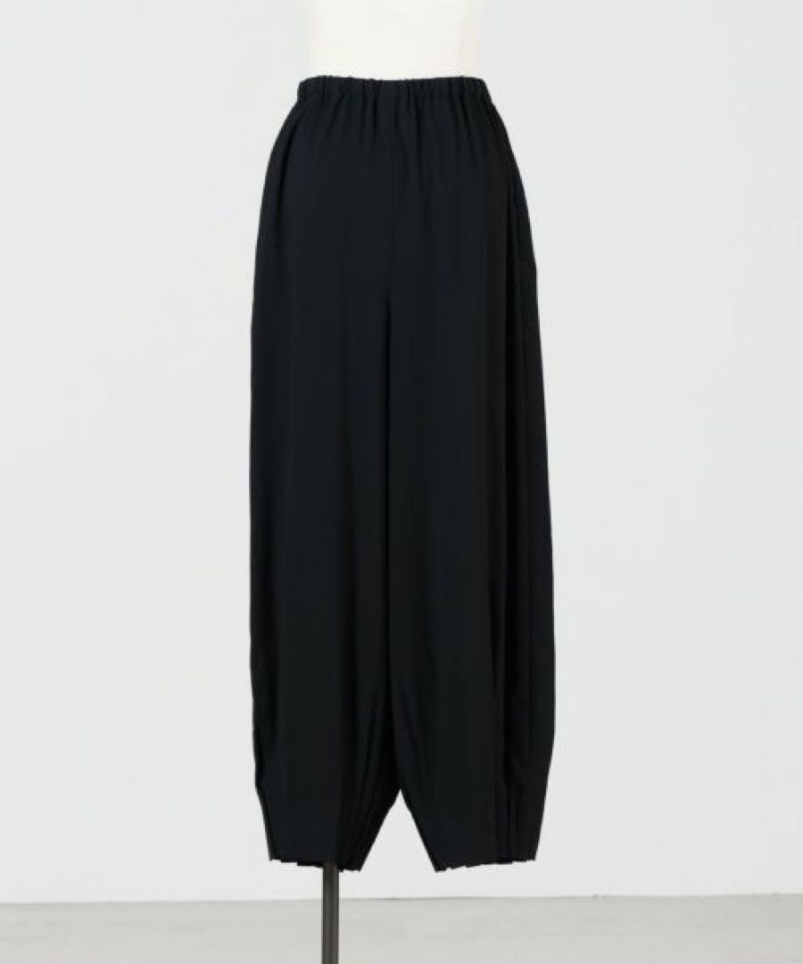★新品・紙タグ付き★ ENFOLD タックヘムパンツ　34 黒　ブラック