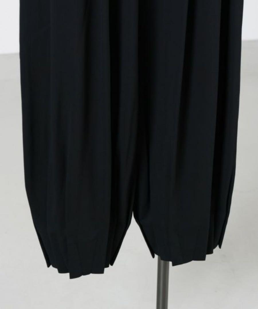 ★新品・紙タグ付き★ ENFOLD タックヘムパンツ　34 黒　ブラック