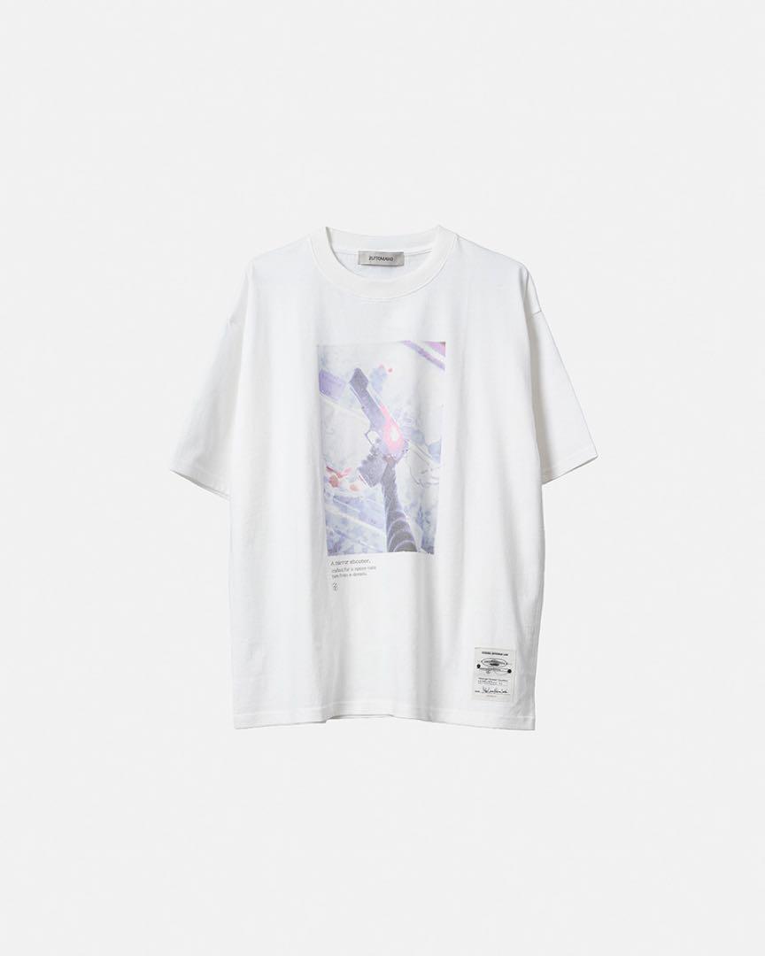 ずっと真夜中でいいのに。　ミラーシューターTシャツ (White) Lサイズ