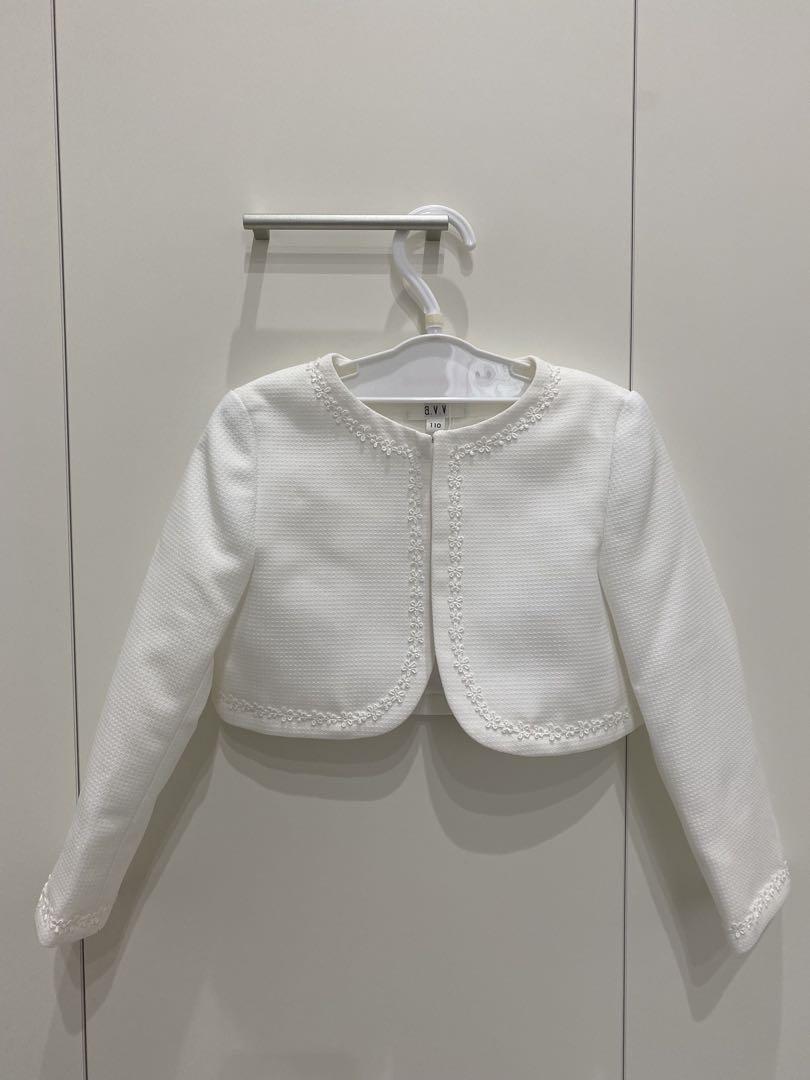 新品 a.v.v セレモニー ピケボレロ 白 110cm