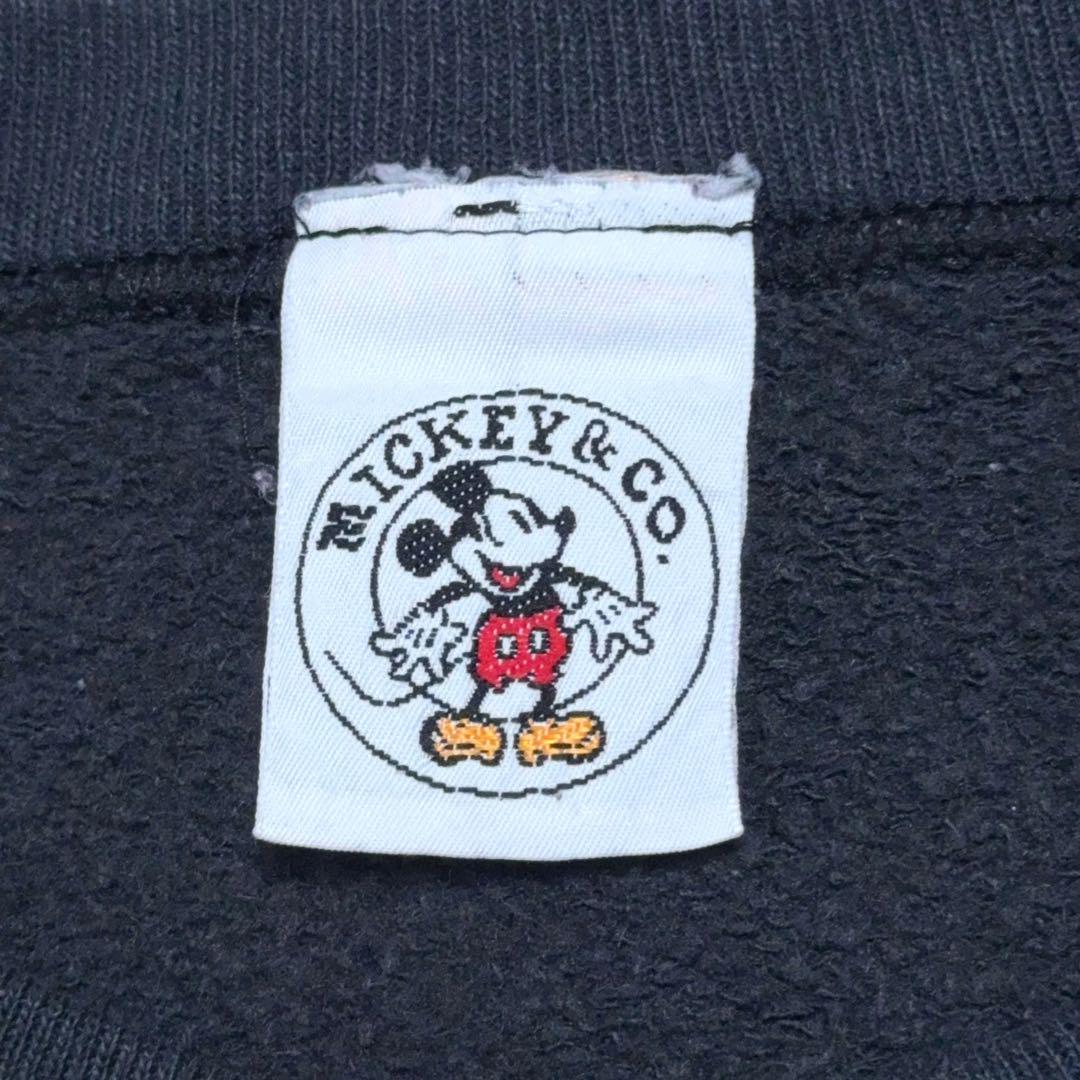 古着 90s disney ミッキー スウェット 黒 激レア 入手困難