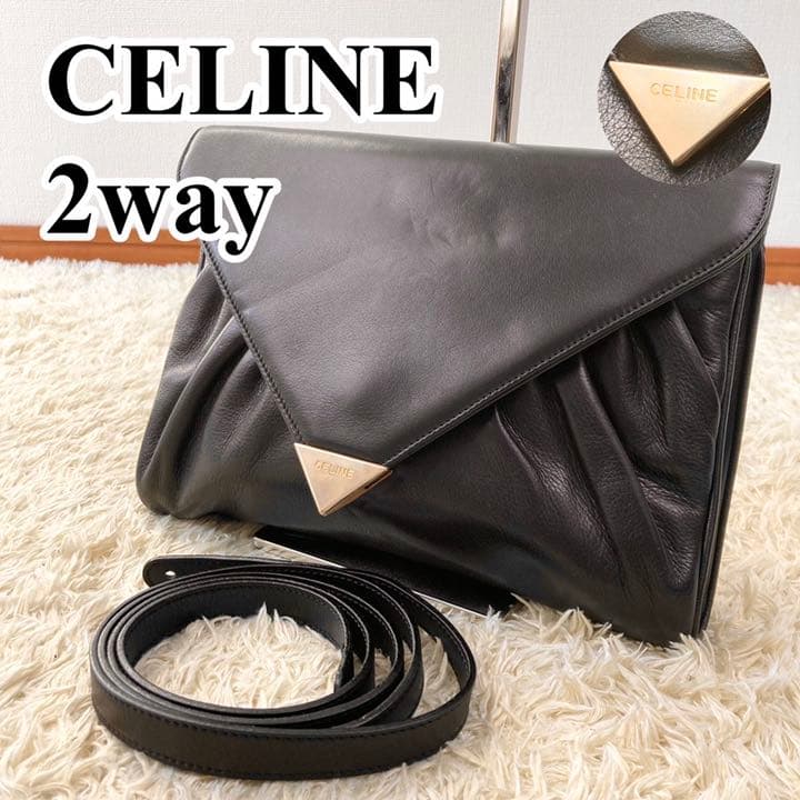 極美品✨ セリーヌ ショルダーバッグ クラッチショルダー 2way www