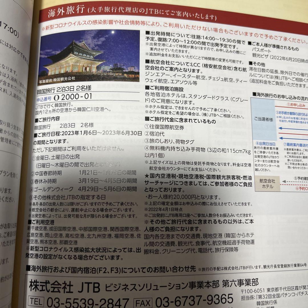 全国パチンコ・パチスロファン感謝デーAコース1等賞オリジナル
