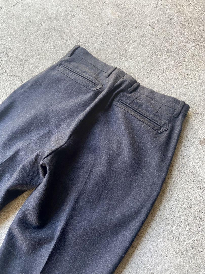 パンツ GUCCI ARCHIVE GRAY WOOL SLACKS