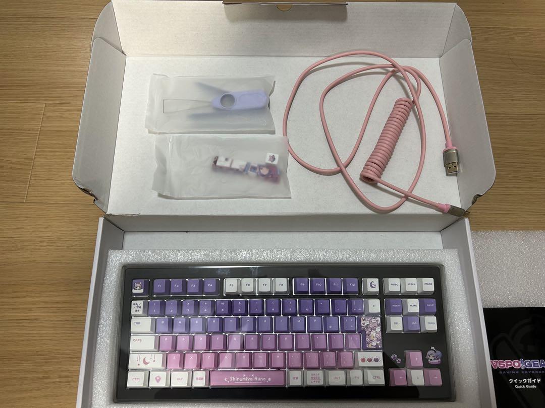 紫宮るな ゲーミングキーボード ぶいすぽっ！ VSPO！ GEAR