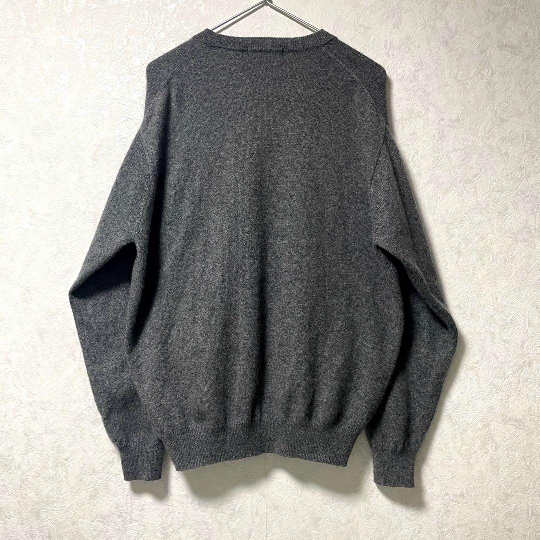 カーディガン　カシミヤ　ニット　グレー　カシミヤ100%
