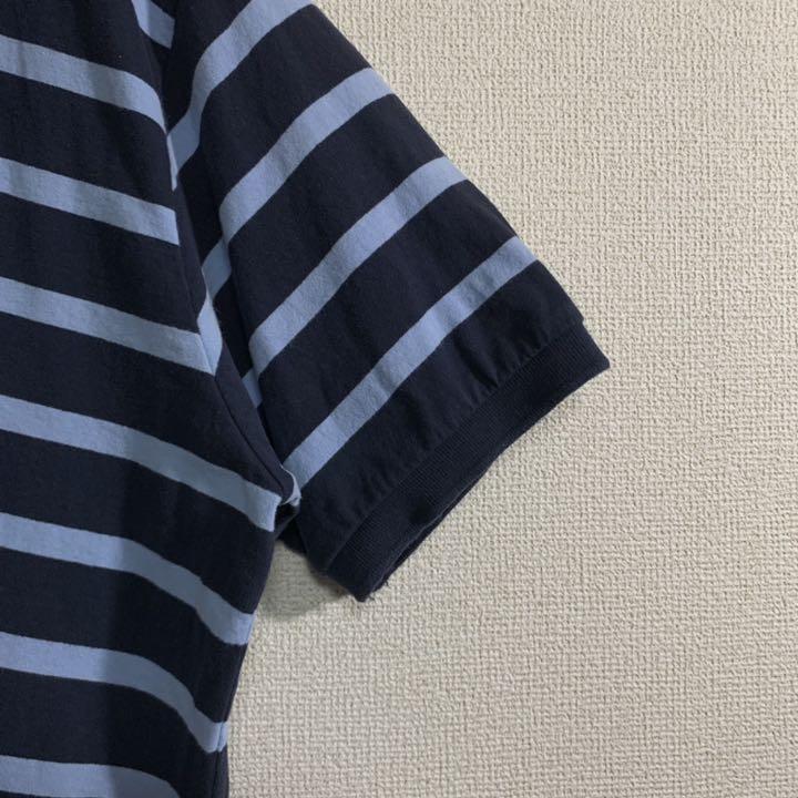 HOT低価 NAUTICA ポロシャツ ボーダー ワンポイント ロゴ 刺繍 古着 hga9O-m36780433071 HOT人気